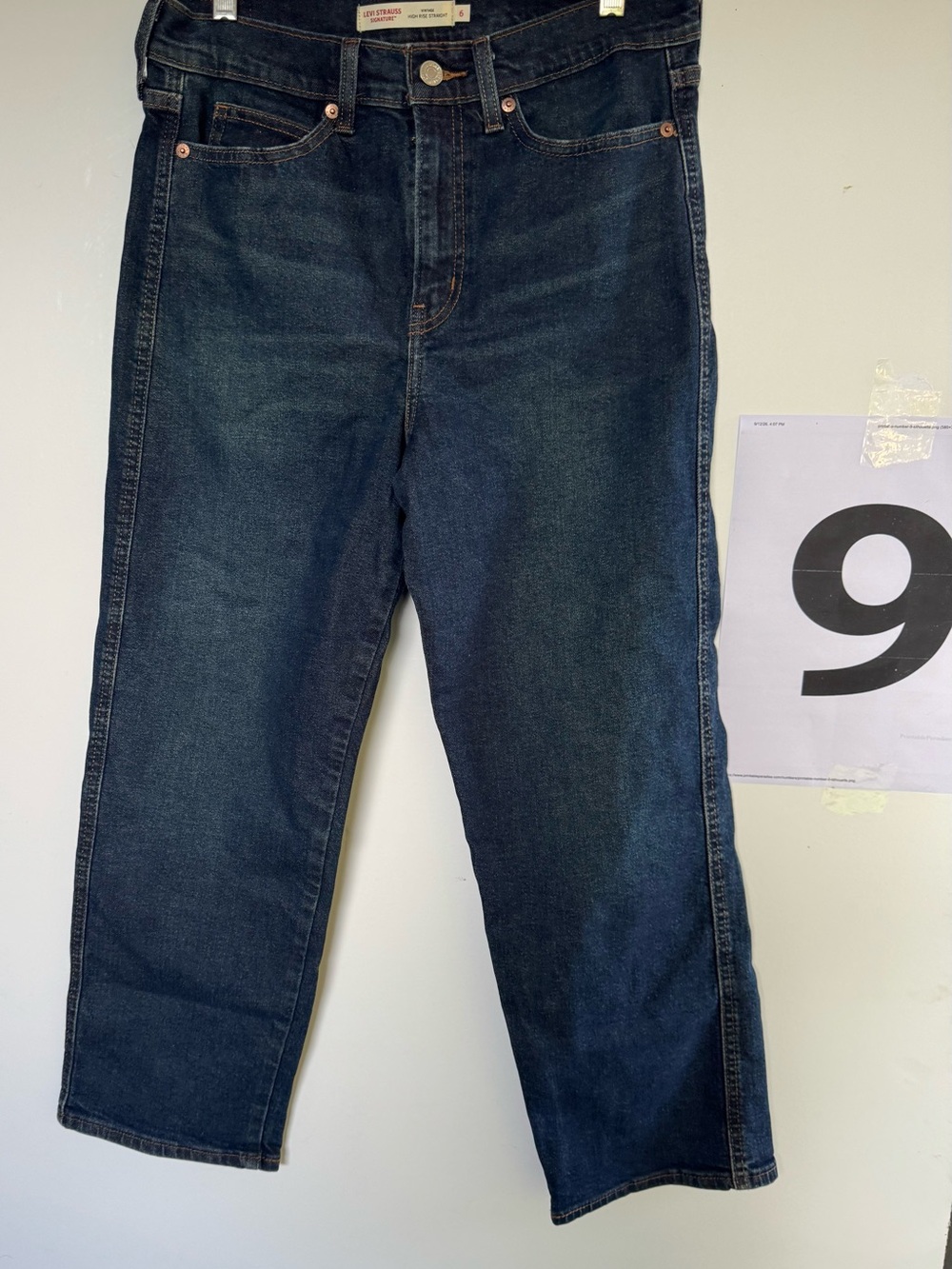 Womens Dark Blue Denim Jeans